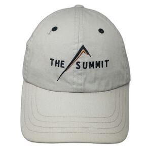 Hyp Baseball Cap Beige One Size Side Zipper Pocket Mountain Logo Cotton Hat